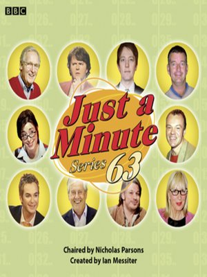 cover image of Just a Minute (Series 63, Complete)